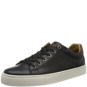 ARA Men's Hampard 1133201 Low-Top Sneakers, Black Black Brown 01, 10.5